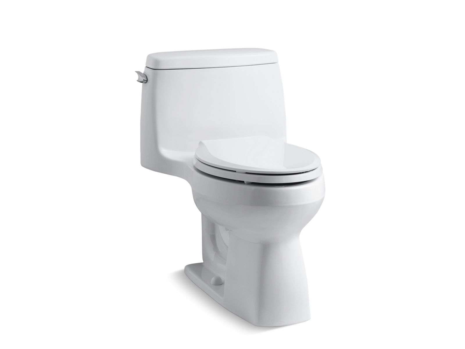 Kohler Co., Toilet, Compact in size, the stylish Santa Rosa toilet delivers 3.5-gallon flushing performance in a 1.28-gallon