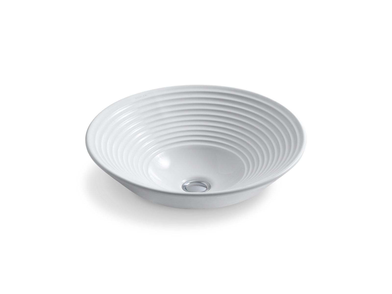 K21910 Turnings™ 161/4" round vessel bathroom sink, no overflow