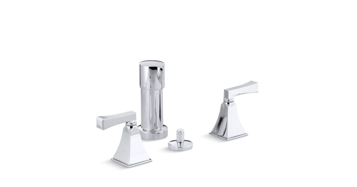 K4704V Memoirs Stately Bidet Faucet with Deco Lever Handles KOHLER