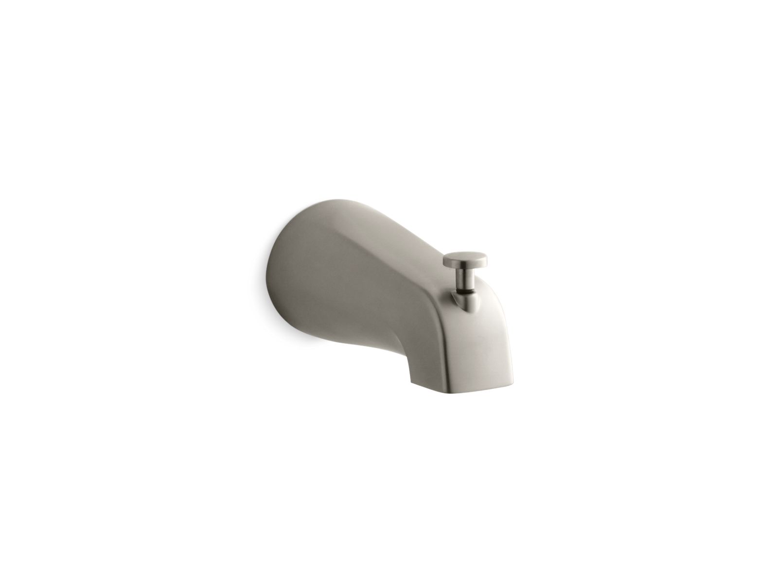 KOHLER Devonshire Diverter Bath Spout with Slip-Fit Connection in Vibrant Brushed Nickel