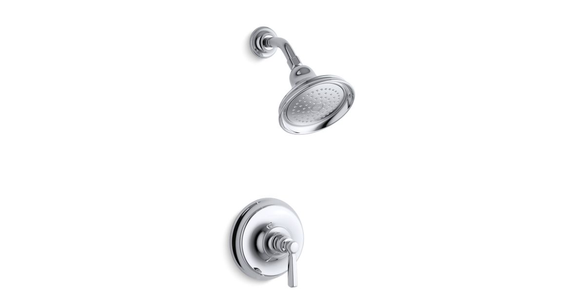 KTS105834 Bancroft® RiteTemp® shower valve trim with metal lever