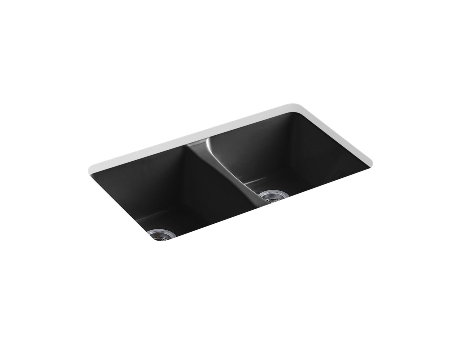 Deerfield 33" undermount double-bowl kitchen sink
