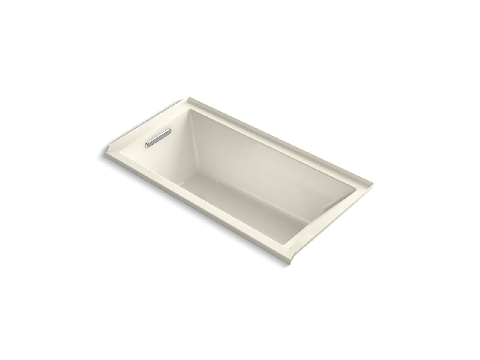 Underscore 5-Foot Bath with 3-Wall Flange and Left Drain