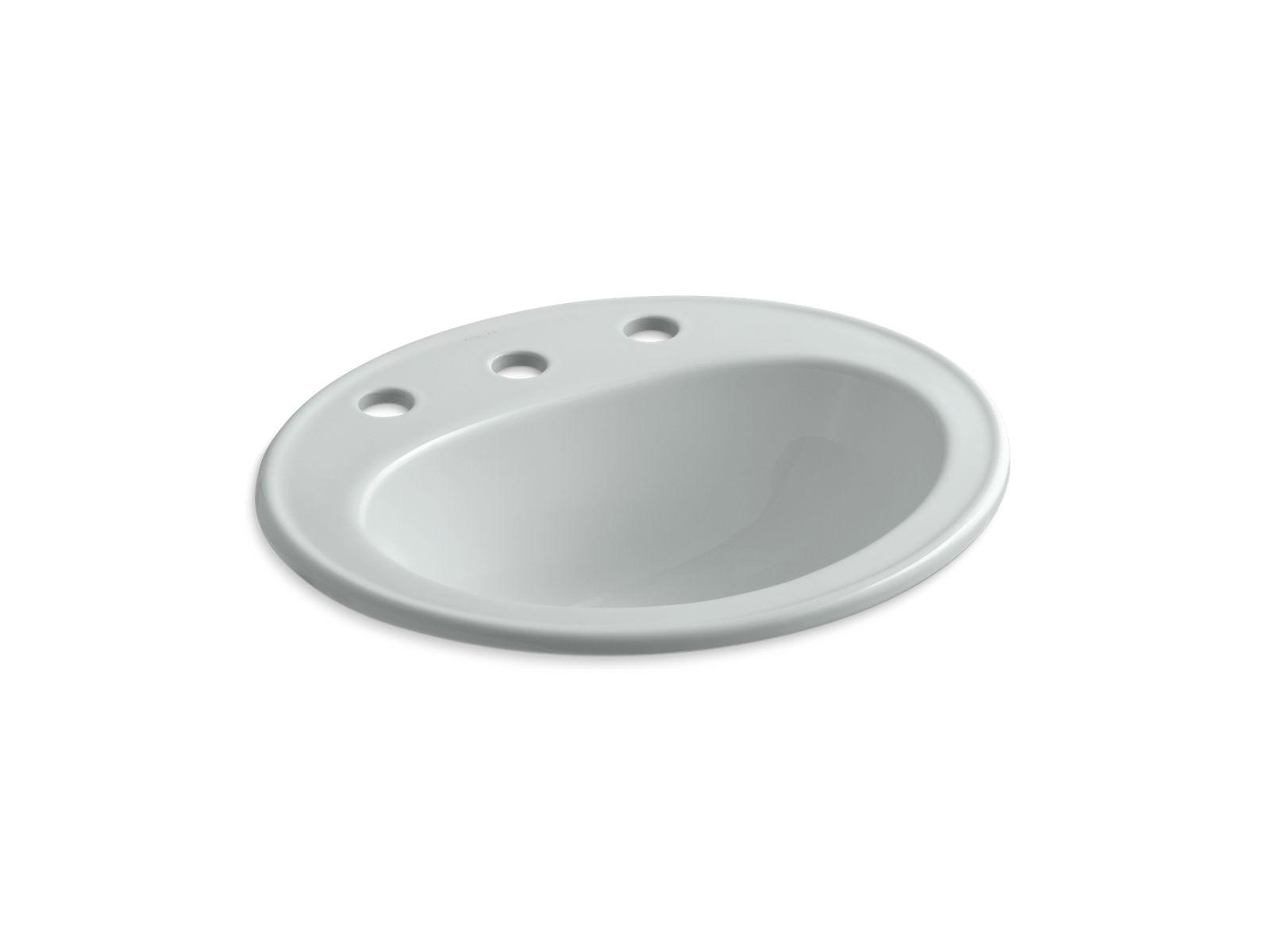 KOHLER K-2196-8-96 Pennington Self-Rimming Bathroom Sink – Vitreous China, Biscuit Finish, 8-Inch Center Faucet Drilling