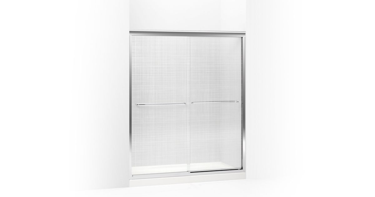 K-702206-G73 | Fluence Frameless Sliding Shower Door with 1/4-Inch ...