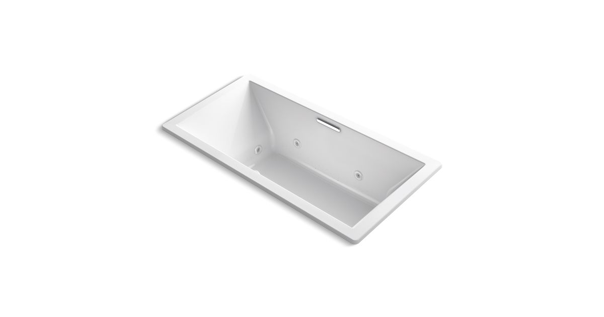 KOHLER K1835JH Underscore Heated Whirlpool Bath KOHLER Canada