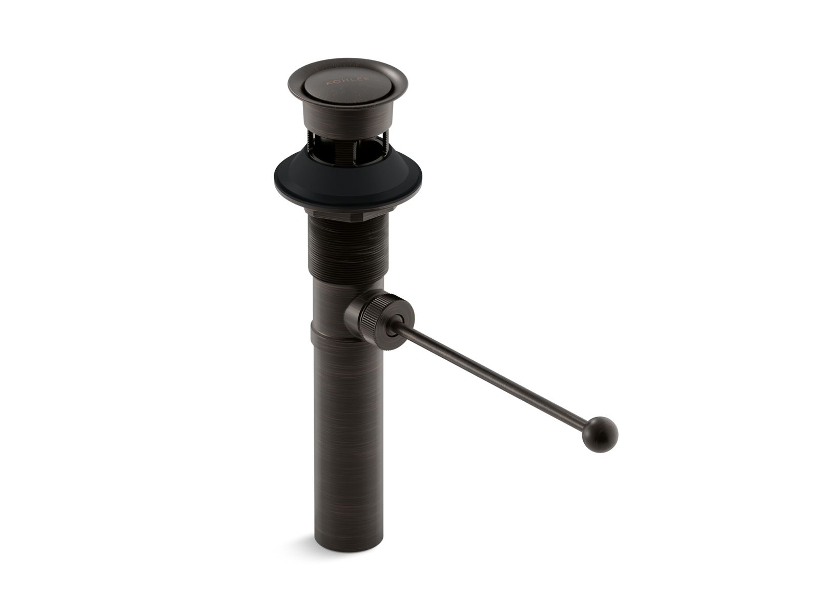 Kohler Genuine Pop-Up Lavatory Drain With Overflow – 1.25", Polished Chrome, Exposed Style 3 thumbnail image