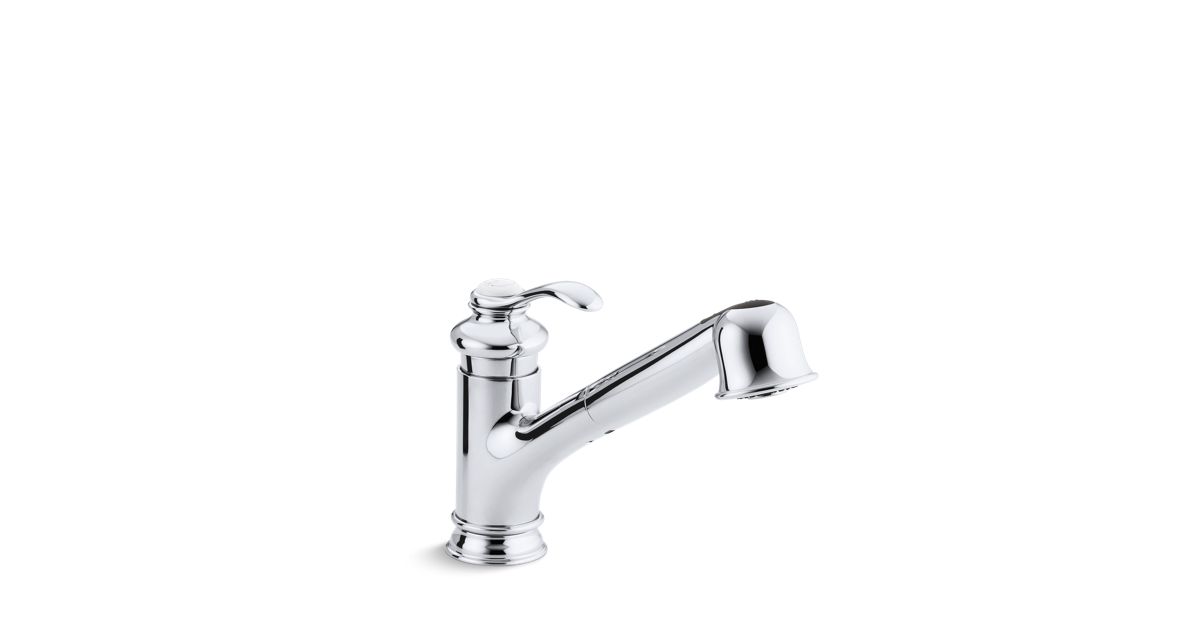 K 12177 Fairfax Single Handle Pull Out Kitchen Sink Faucet