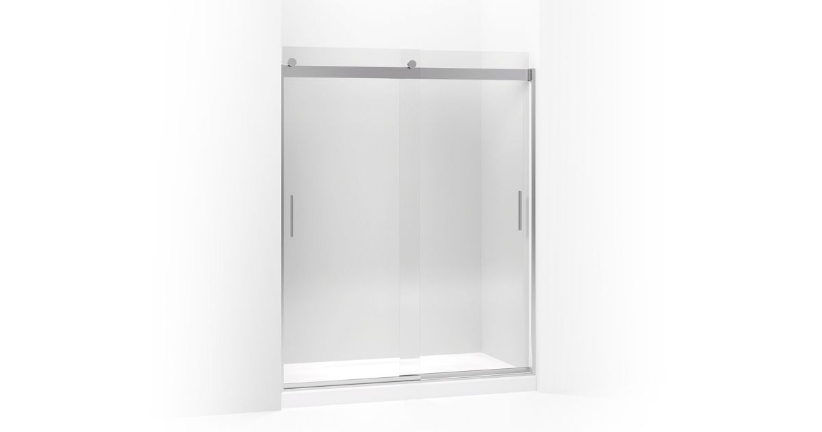 Levity Frameless Sliding Shower Door, Frameless Barn Sliding Shower Door