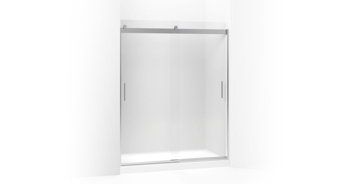 K 706009 D3 Levity Frameless Sliding Shower Door Kohler