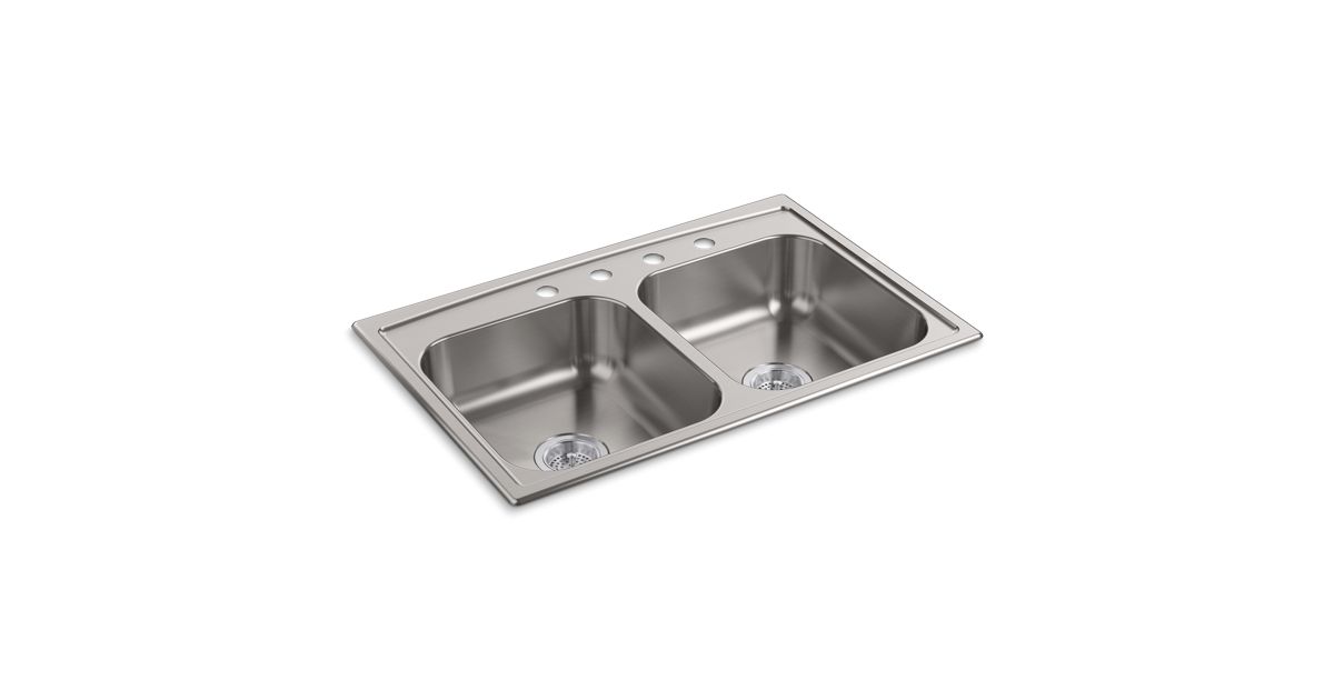 K40154 Toccata ADA DoubleEqual Kitchen Sink KOHLER Canada