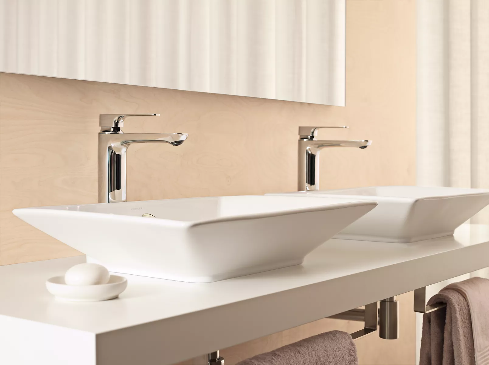 K-72290IN-4FP-CP | Aleo Recessed bath and shower trim in polished