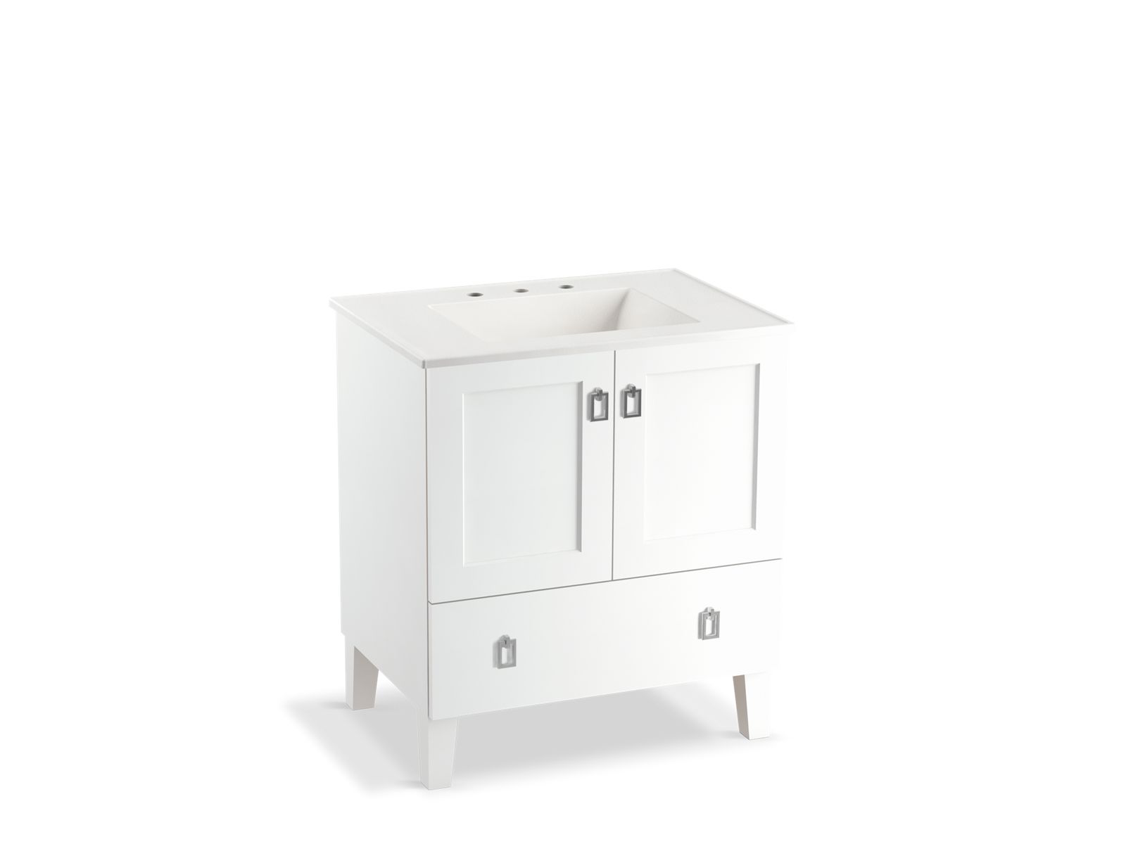 KOHLER | K-99529-LG | Poplin 30-inch vanity with legs, 2 doors and