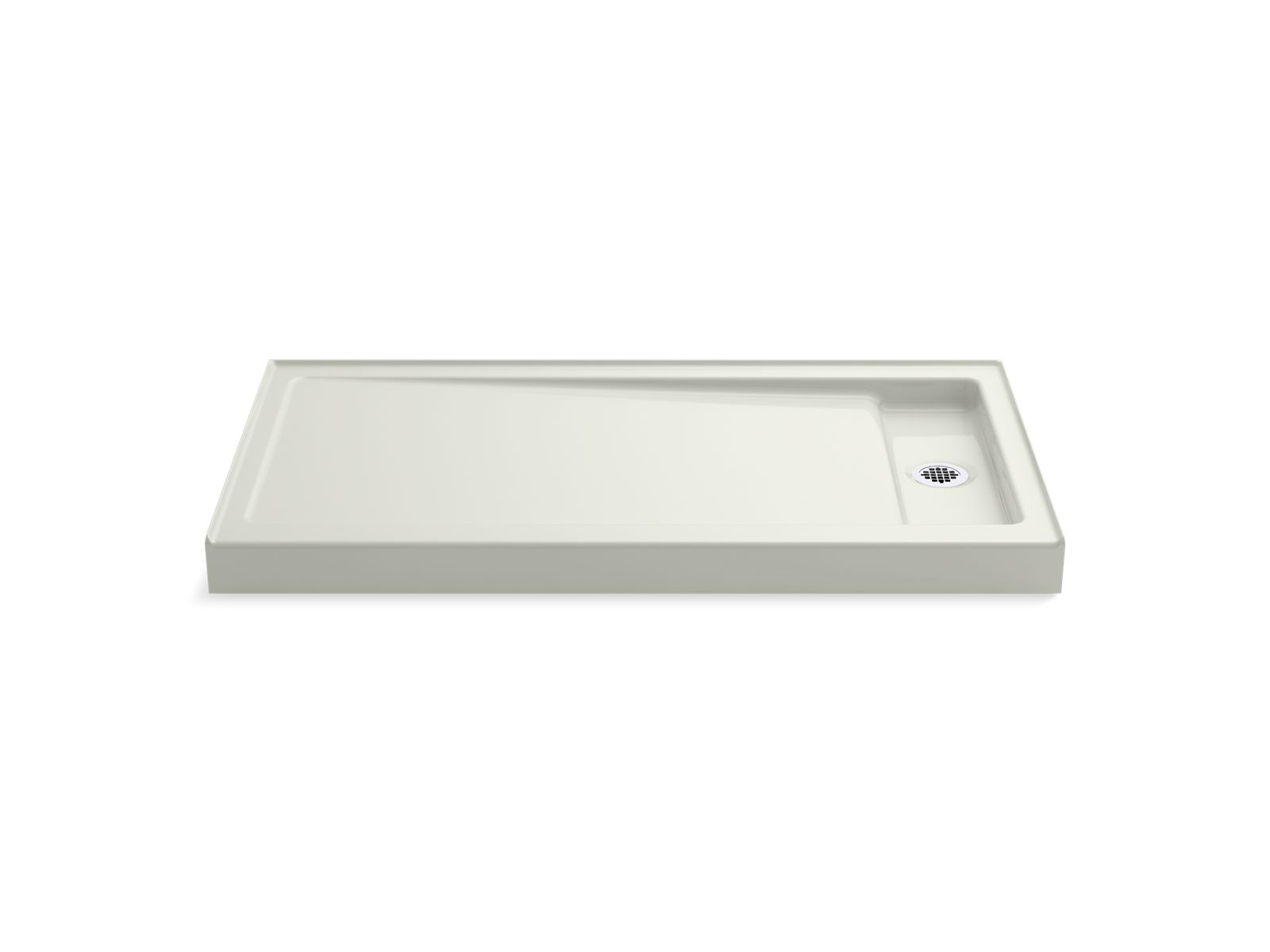 Bellwether 60" x 32" alcove shower base, right offset drain