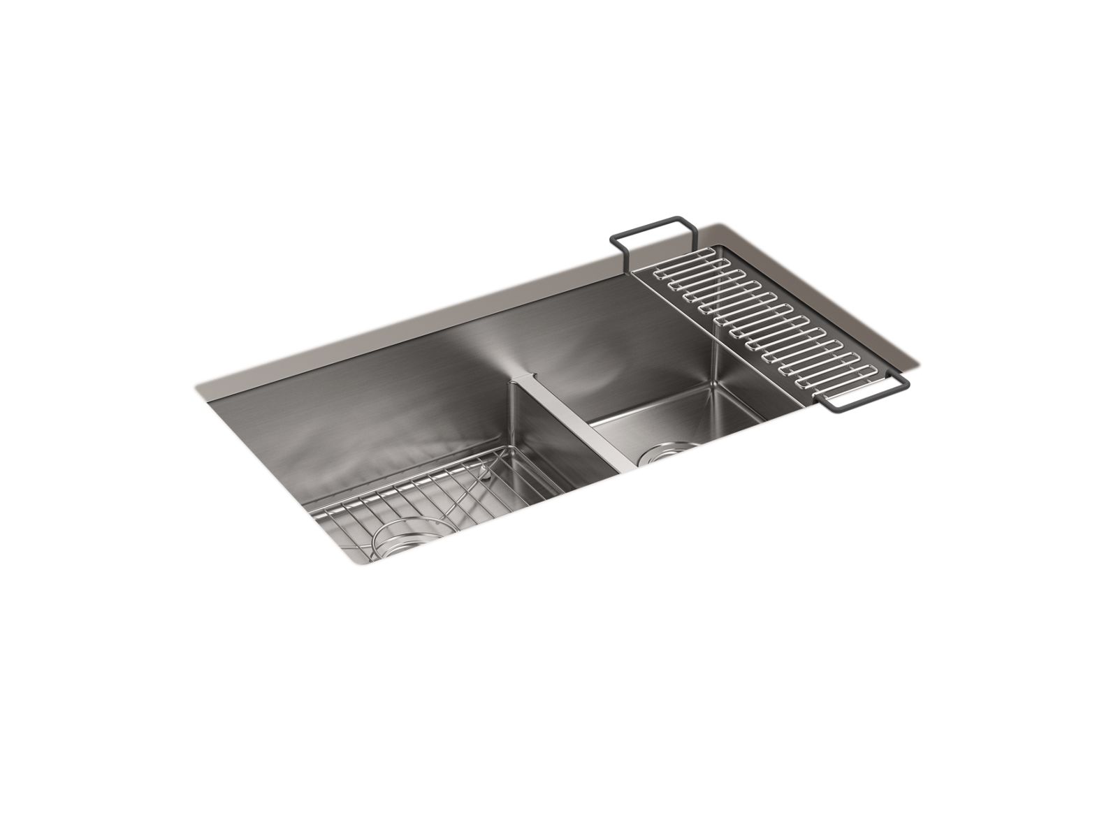 Strive 24 Undermount Single Bowl Kitchen Sink w/ Sink Rack, K-5286