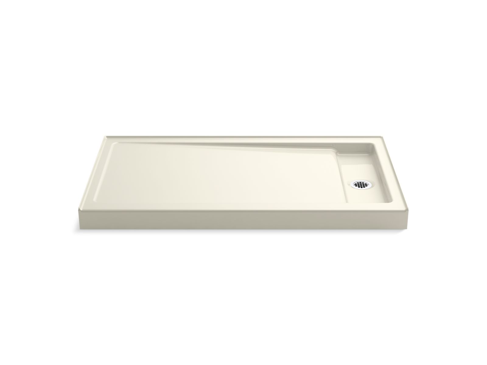 Bellwether 60" x 34" alcove shower base, right drain
