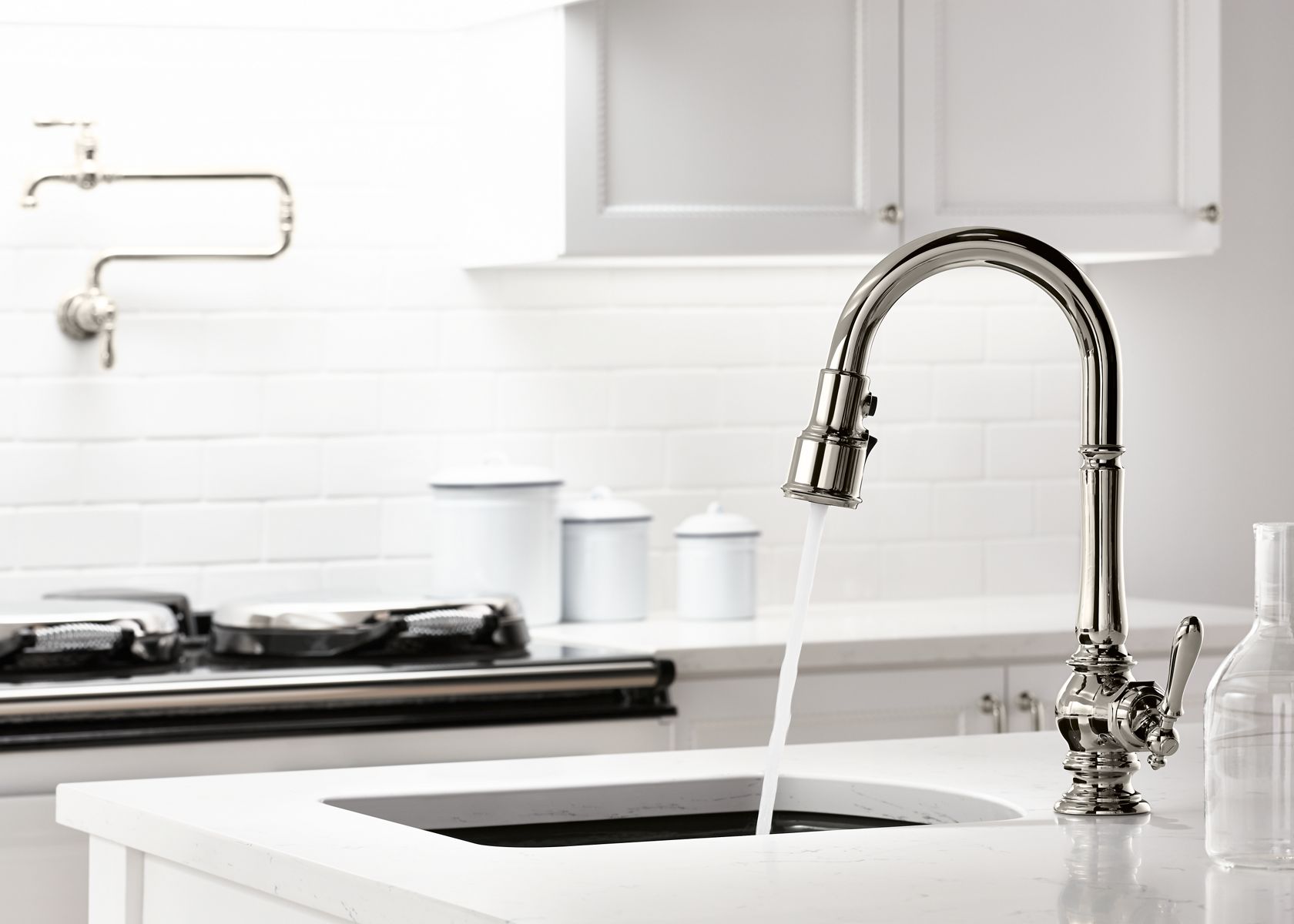 faucets accopmnay kohler 45 inch kitchen sink