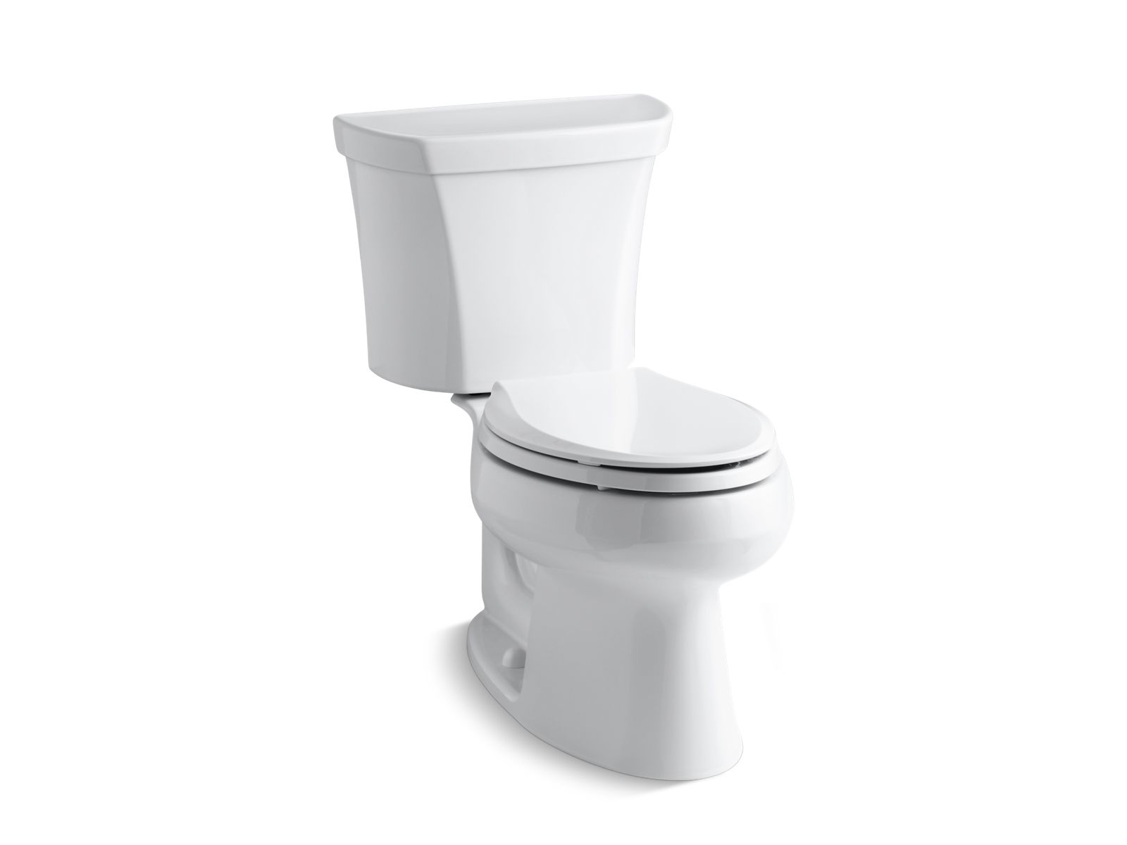 Kohler Co., Toilet, This Wellworth dual-flush toilet combines water savings with powerful flush performance. An innovative