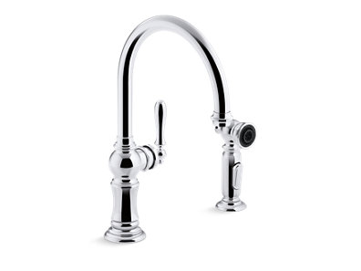 Artifacts® 2-hole kitchen sink faucet with 14-11/16