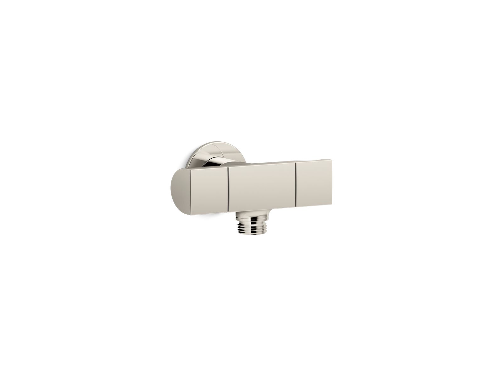 Exhale Wall-mount handshower holder with supply elbow and volume control