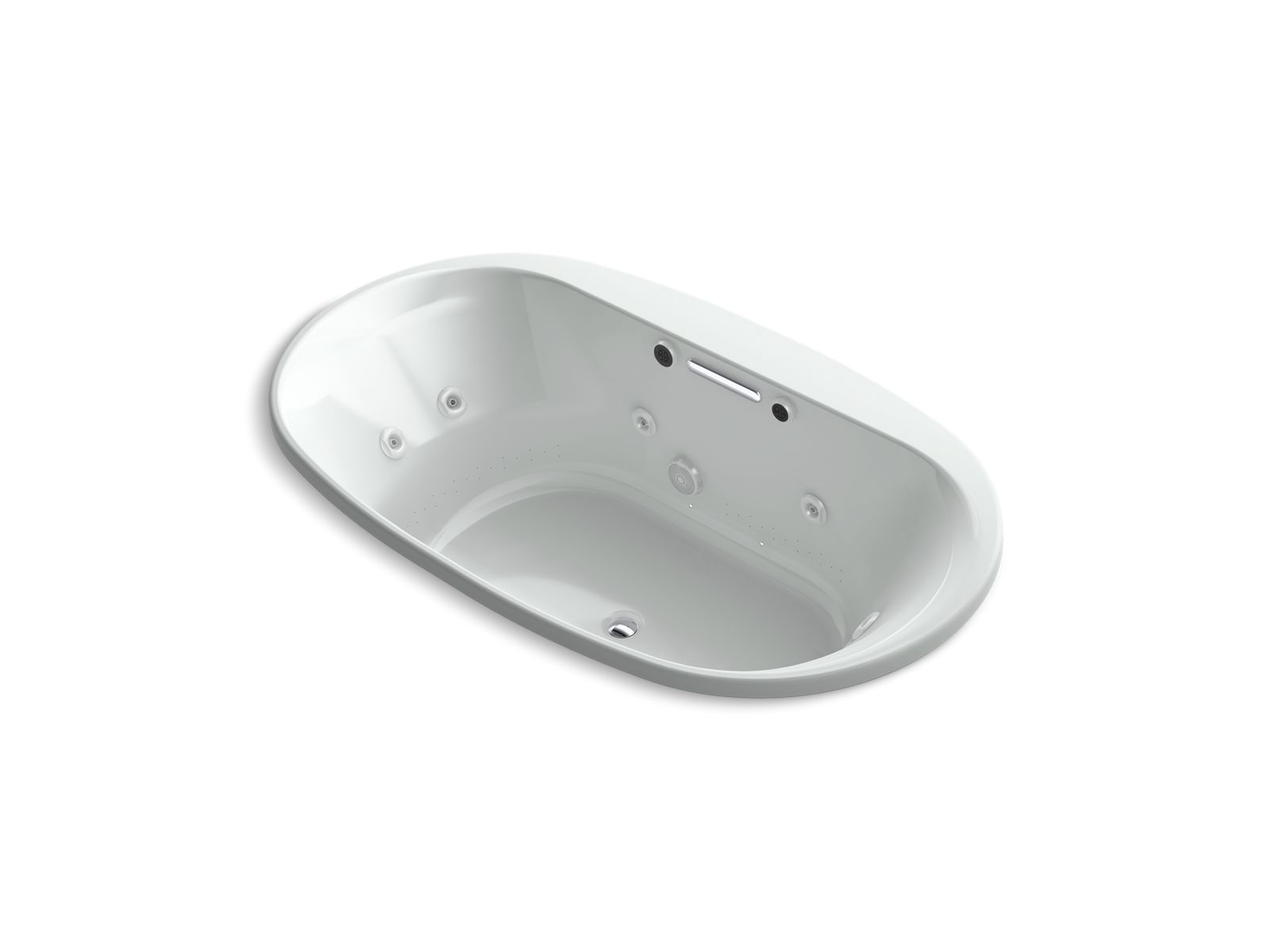 KOHLER | K-5718-XH2G | Underscore 6-Ft Whirlpool BubbleMassage Bath