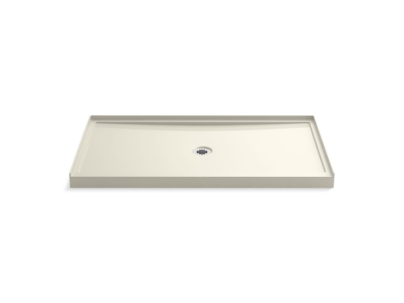 Rely 60" x 34" alcove shower base, center drain