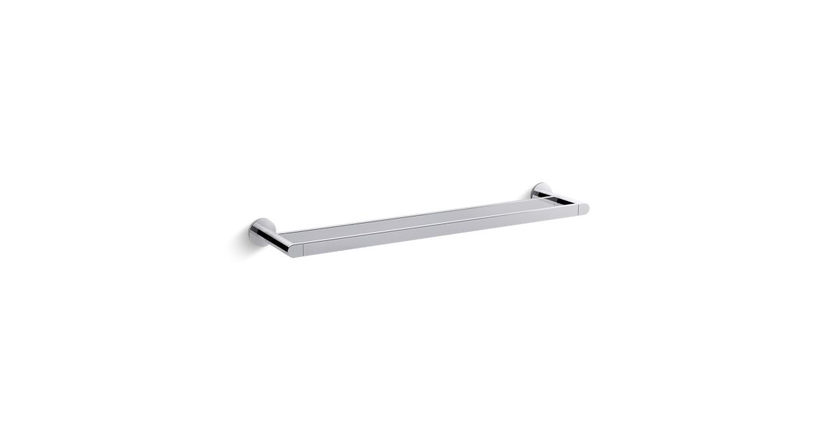 Towel Bar in Polished Chrome NEW KOHLER K-73142-CP Composed 24 in 