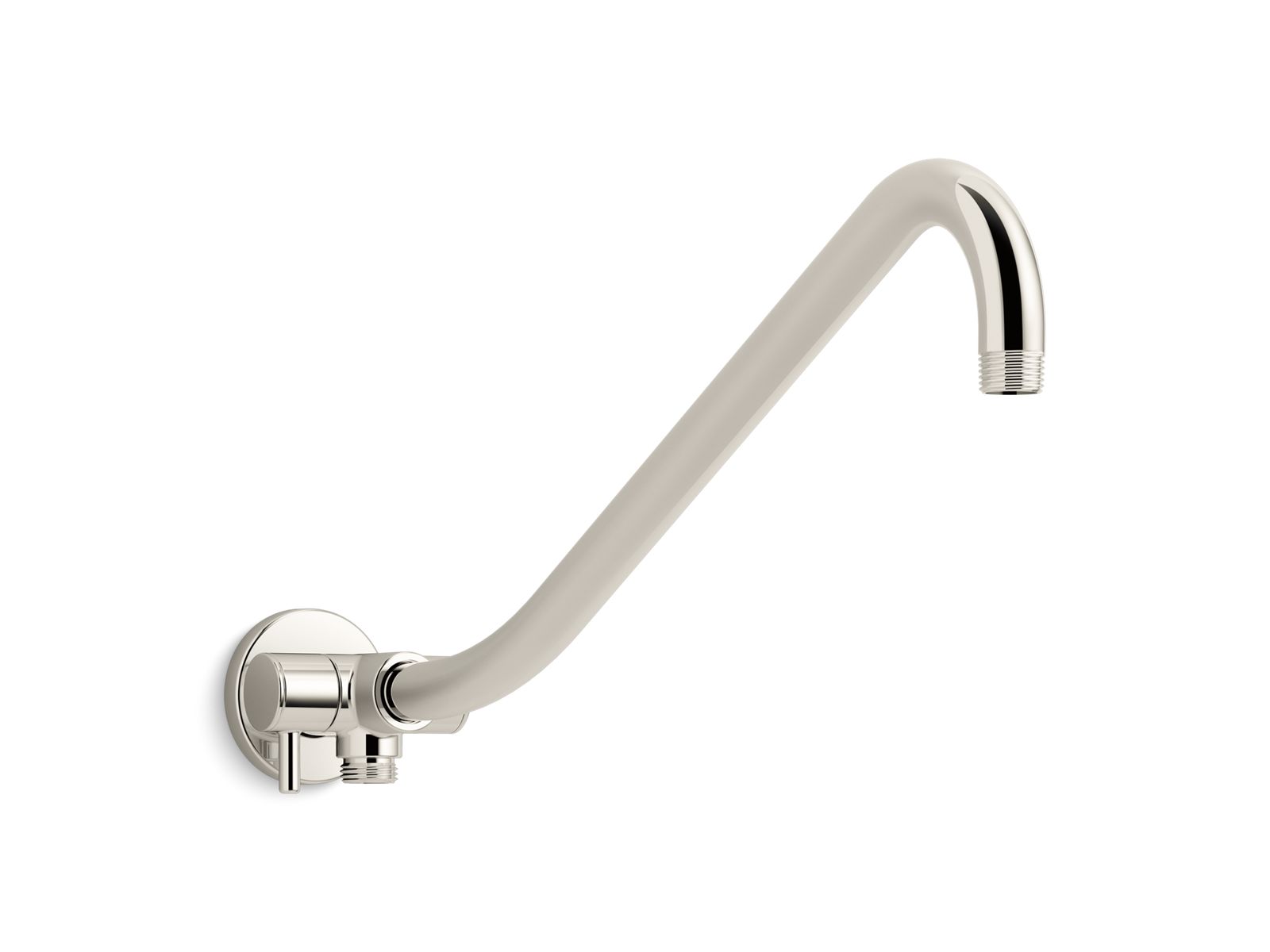 Gooseneck Rainhead arm with 3-way diverter
