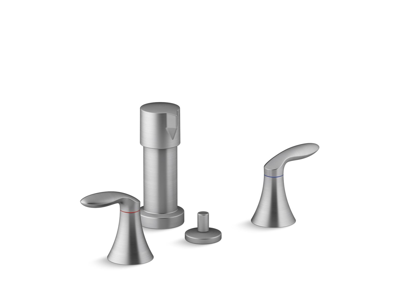 Coralais Vertical Spray Bidet Faucet with Lever Handles | K-15286