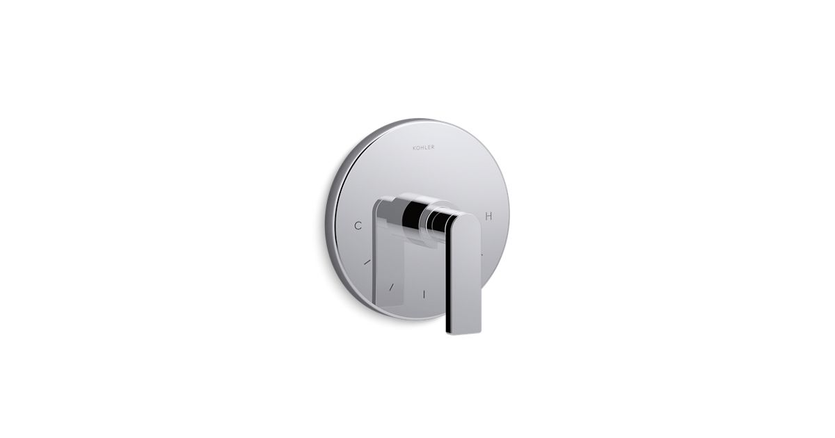 K-T73133-4 | Composed Thermostatic Valve Trim with Lever Handle | KOHLER