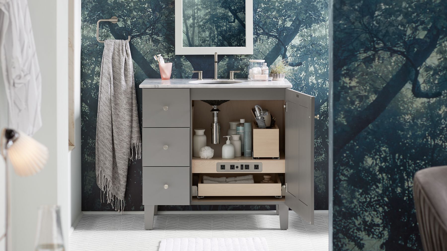 Kohler vanity storage accessories
