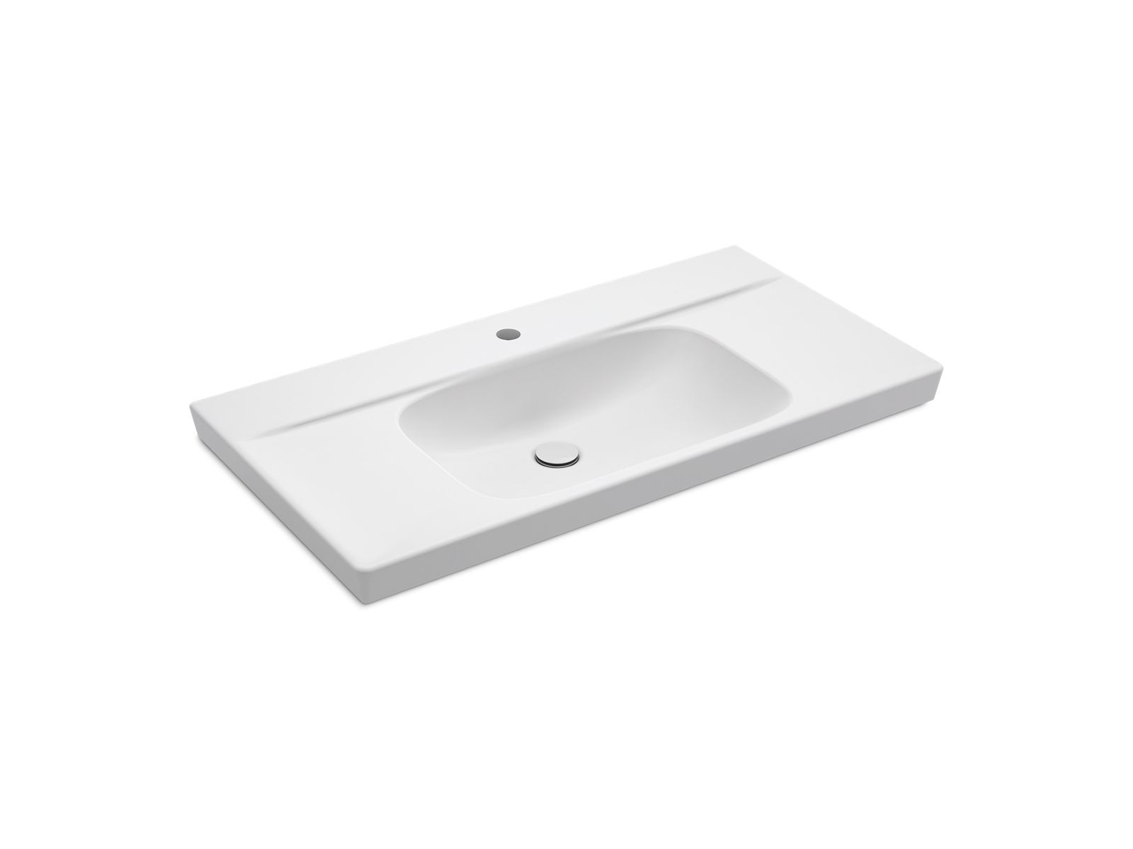 K-77838T-8-0 | ModernLife™ 900mm integral bathroom sink | Studio KOHLER®