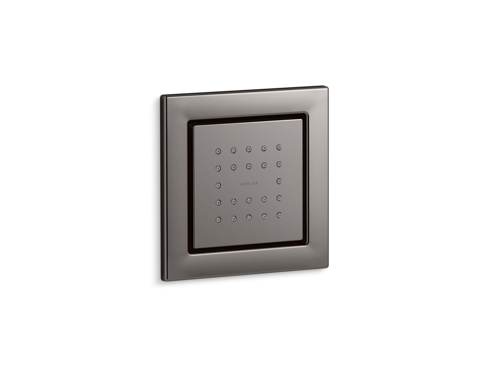 WaterTile Square 22-nozzle single-function body spray, 2.5 gpm