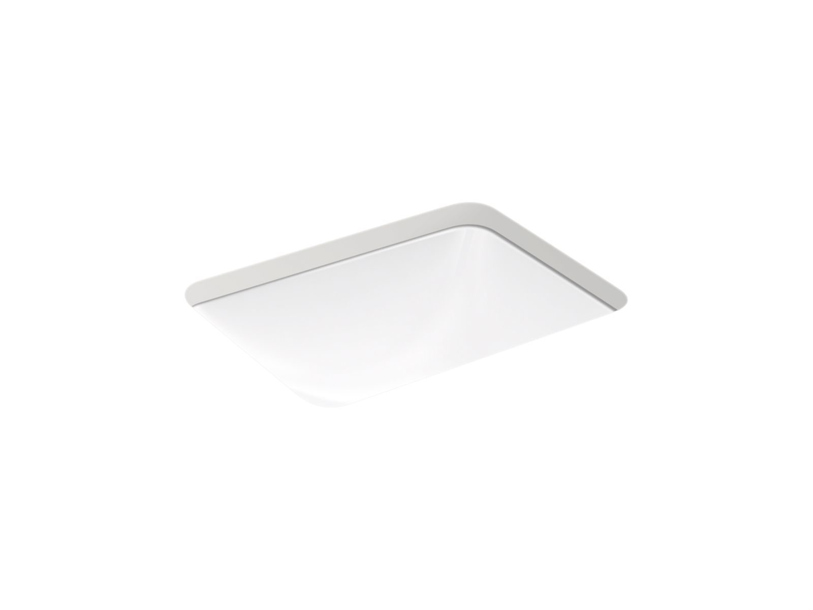 caxton rectangle undermount bathroom sink in white