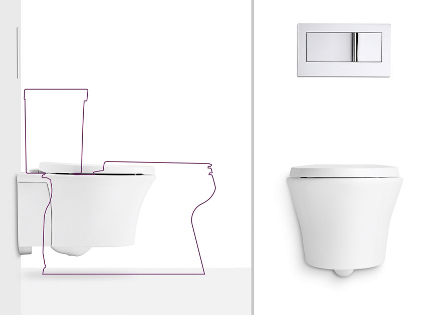 Wall Hung Toilets Bathroom Kohler - Wall Hung Toilet Specifications
