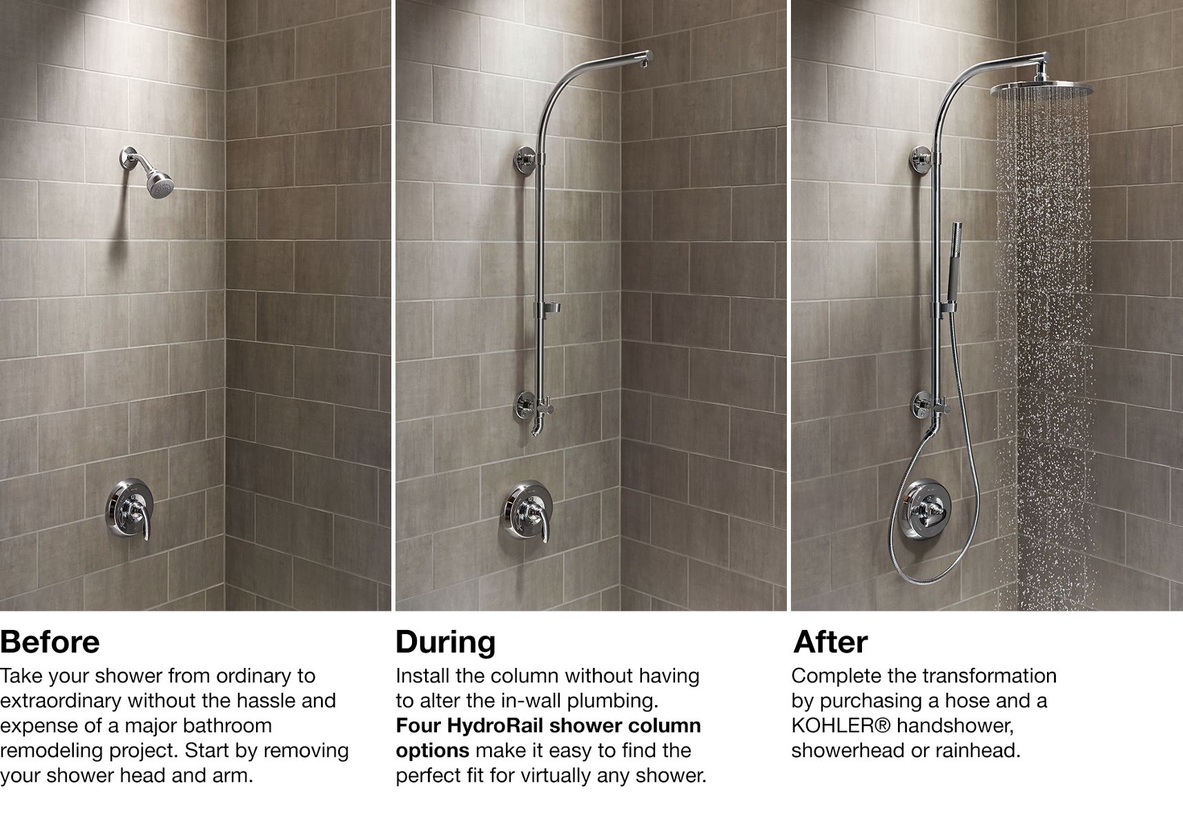 HydroRail® Shower Columns