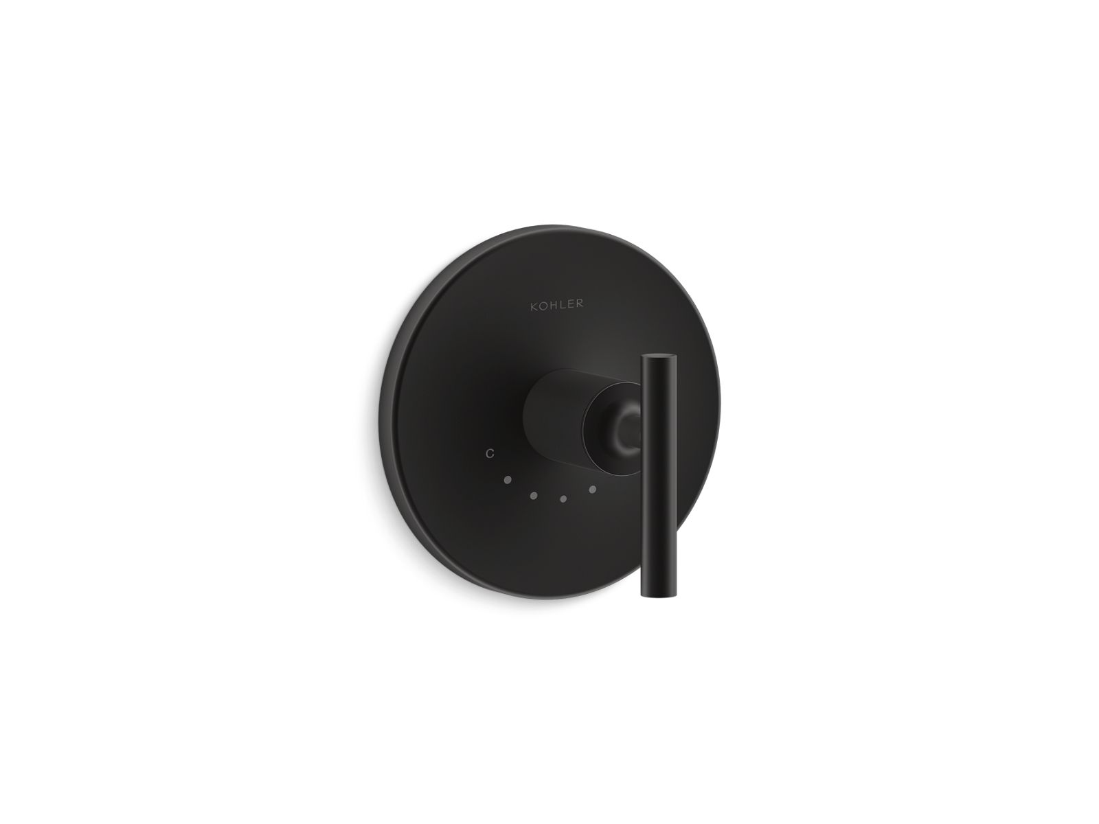 Purist MasterShower temperature control valve trim with lever handle