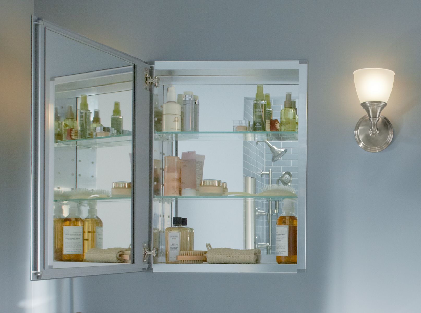 Medicine Cabinets Surface Mount In Wall Framed More Kohler