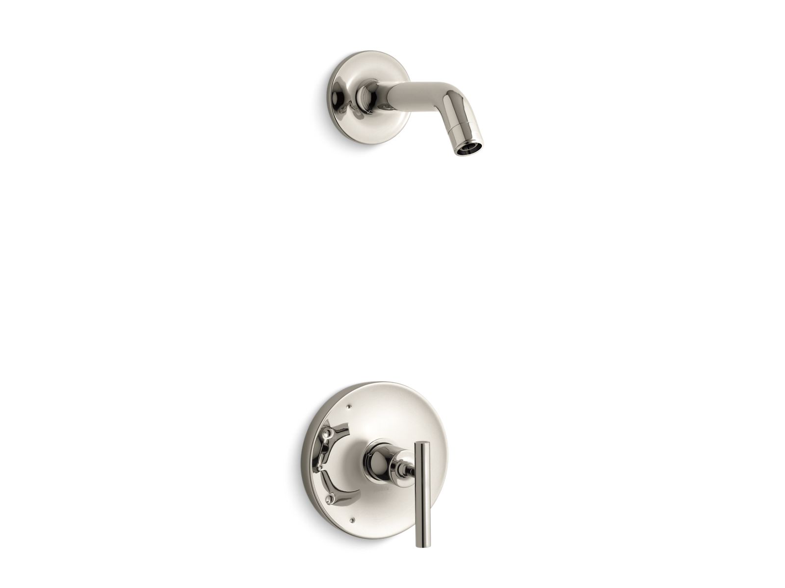 Purist Rite-Temp shower trim kit with lever handle, without showerhead