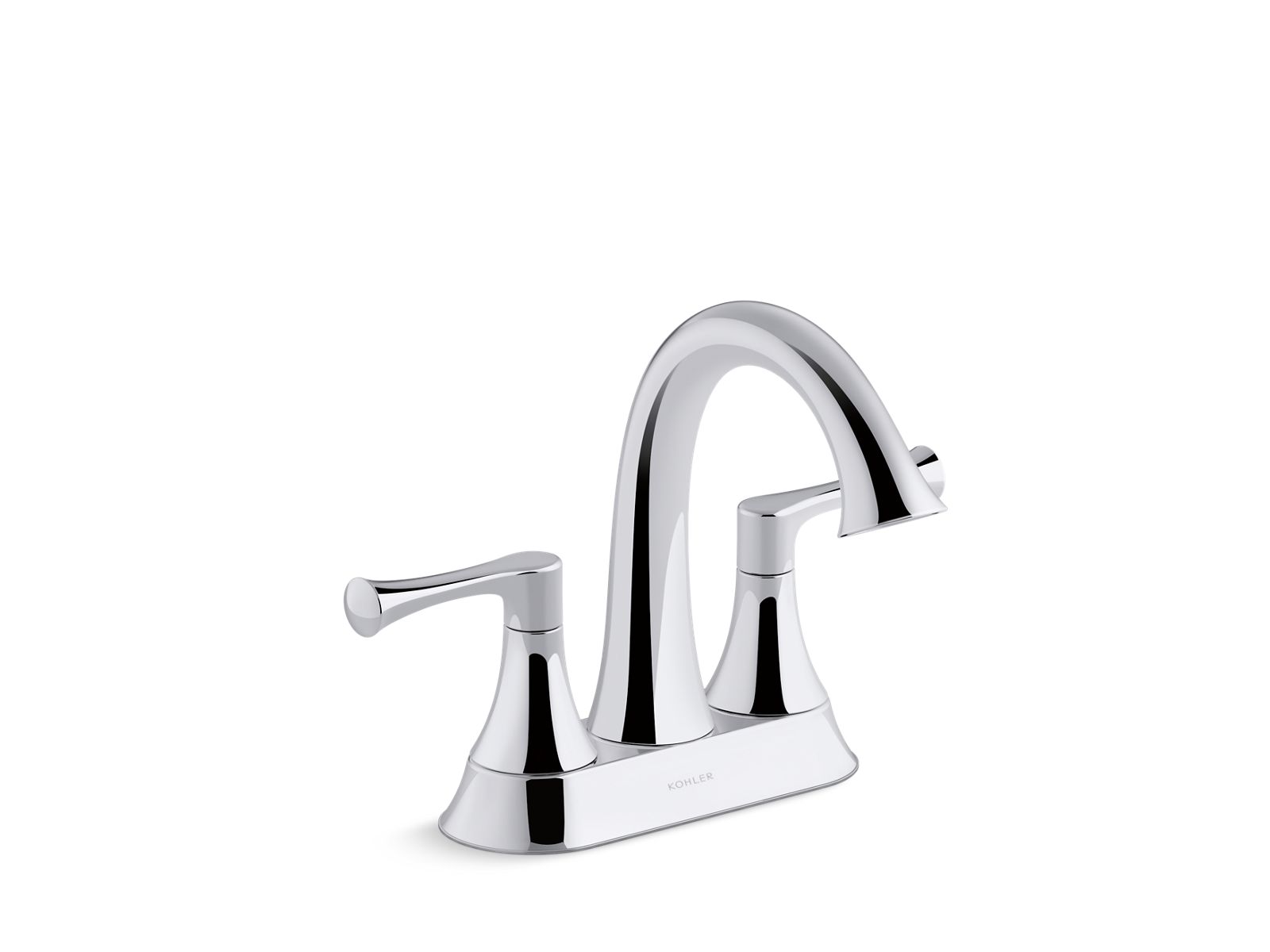 Kohler Co., Bathroom Faucet, Drawing inspiration from art deco style, Lilyfield blends clean lines with subtle curves for a