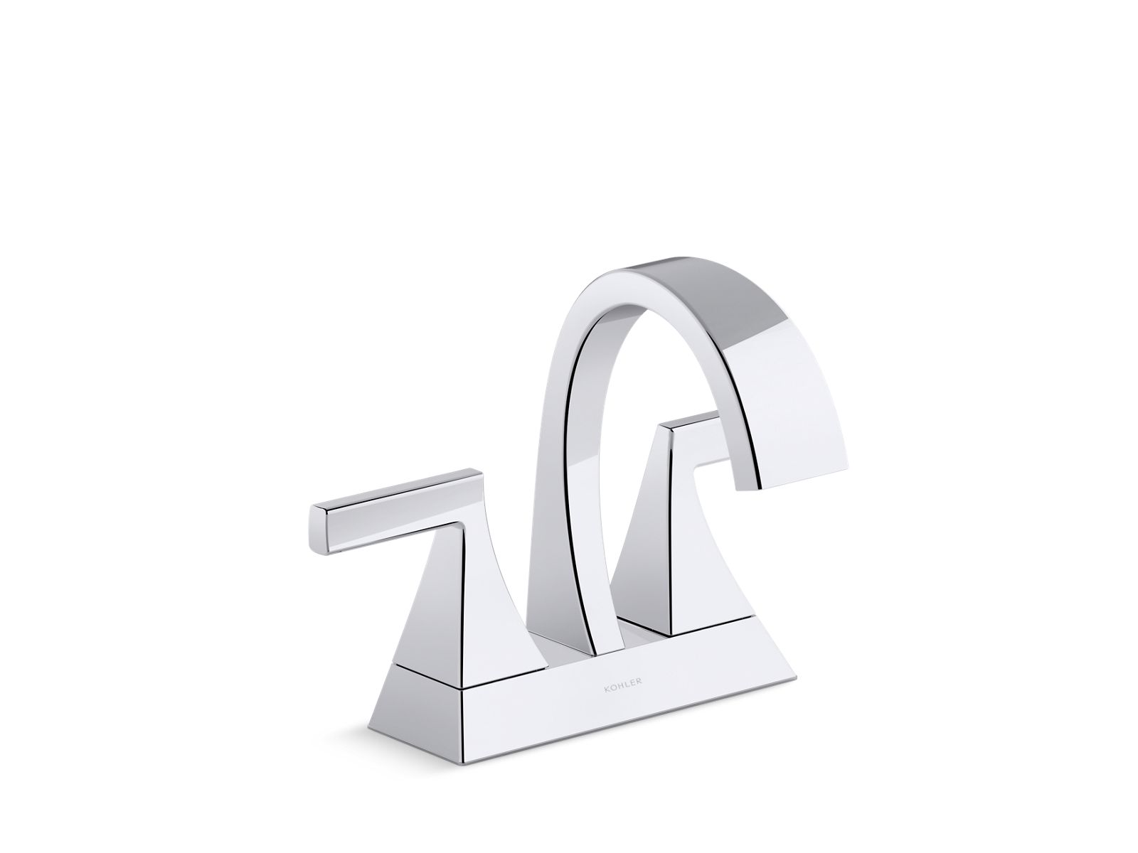 Kohler Co., Bathroom Faucet, Featuring a unique ribbon water flow, this Katun centerset faucet adds an element of surprise to