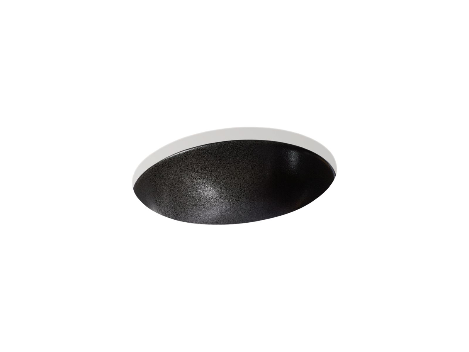 Shagreen Caxton 19-1/4" oval undermount bathroom sink, no overflow