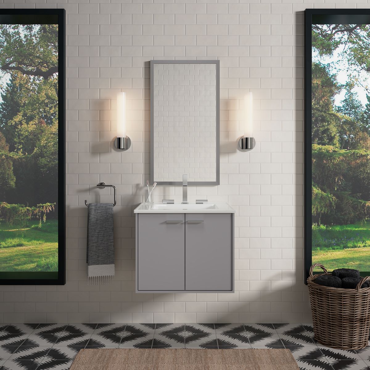 Products in use in close room view