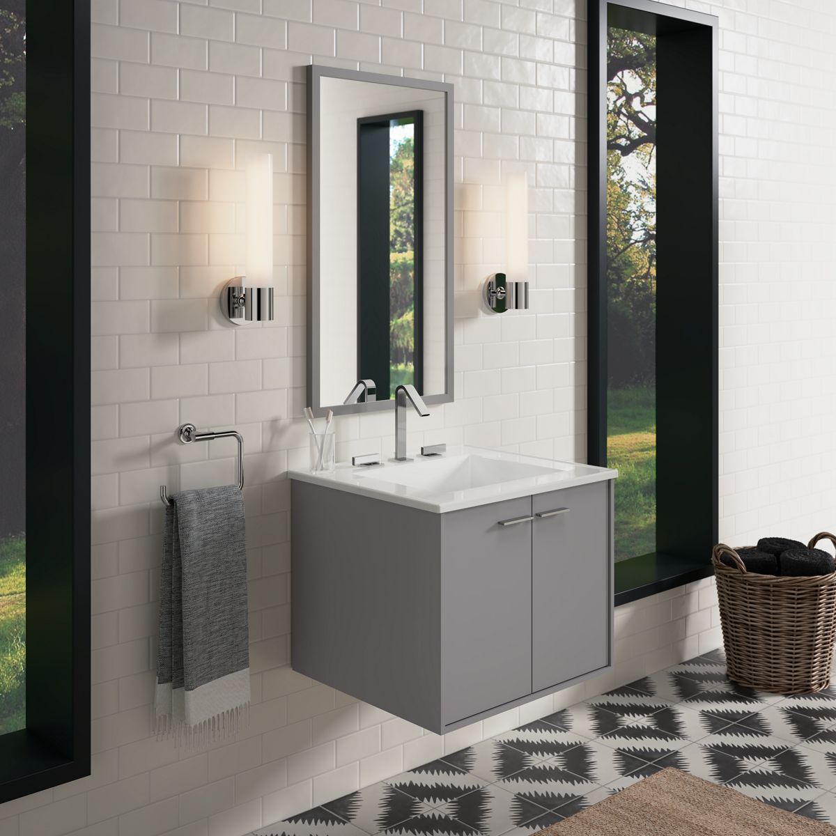 Products in use in close room view