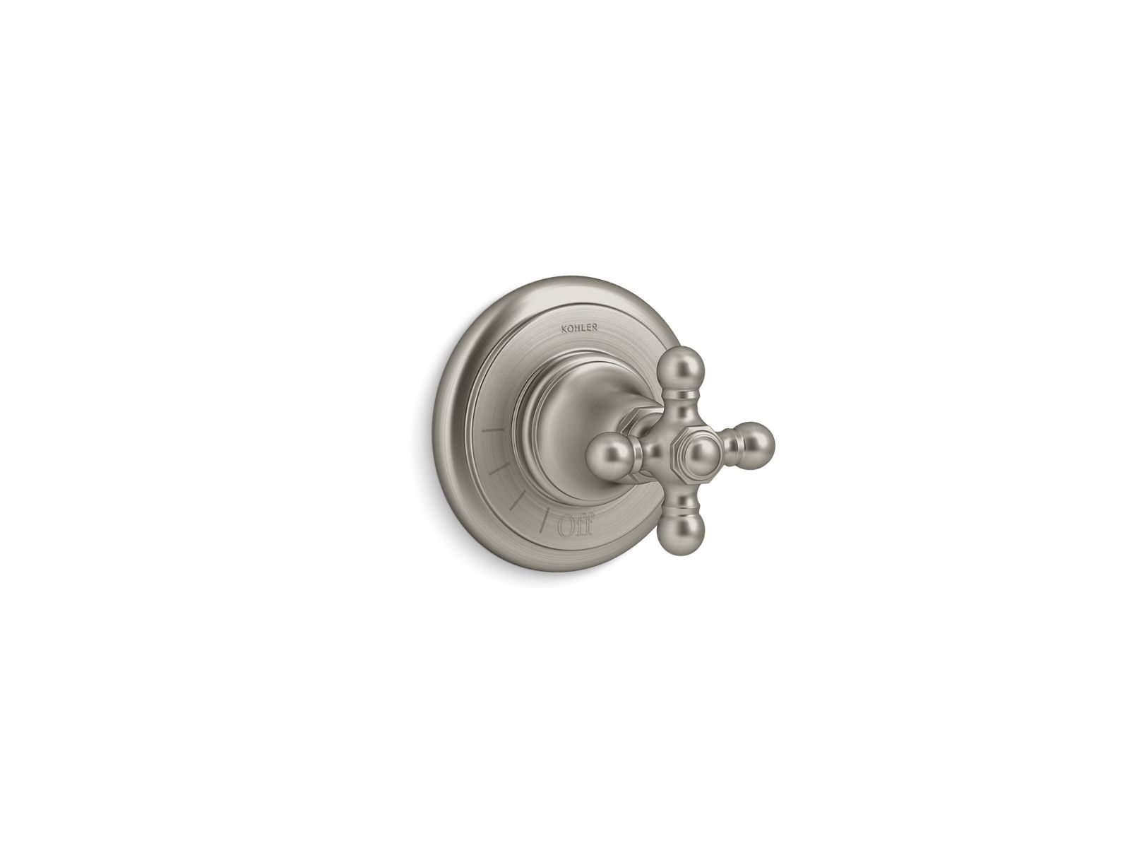 Artifacts MasterShower volume control valve trim with cross handle