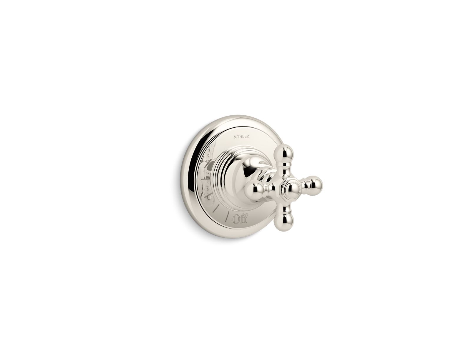 Artifacts MasterShower volume control valve trim with cross handle