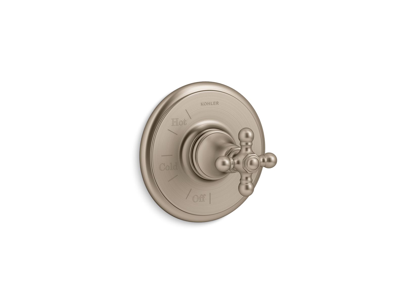 Artifacts Rite-Temp valve trim with cross handle