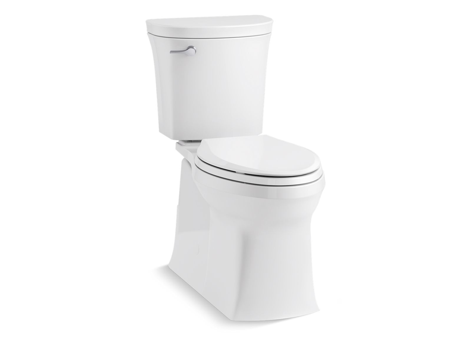 Kohler Co., Toilet, The Valiant two-piece toilet delivers powerful, clean swirl-style flushing in a sleek skirted design.