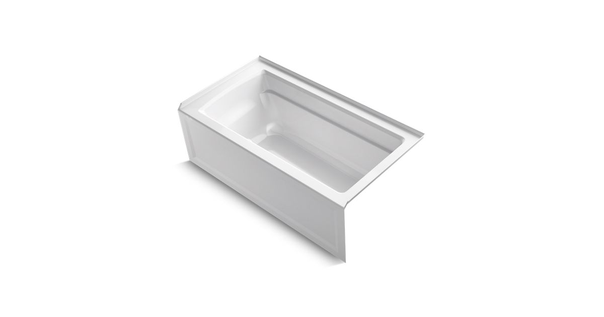 K 1123 Ra Archer 5 Foot Bath With Integral Apron And Right Drain