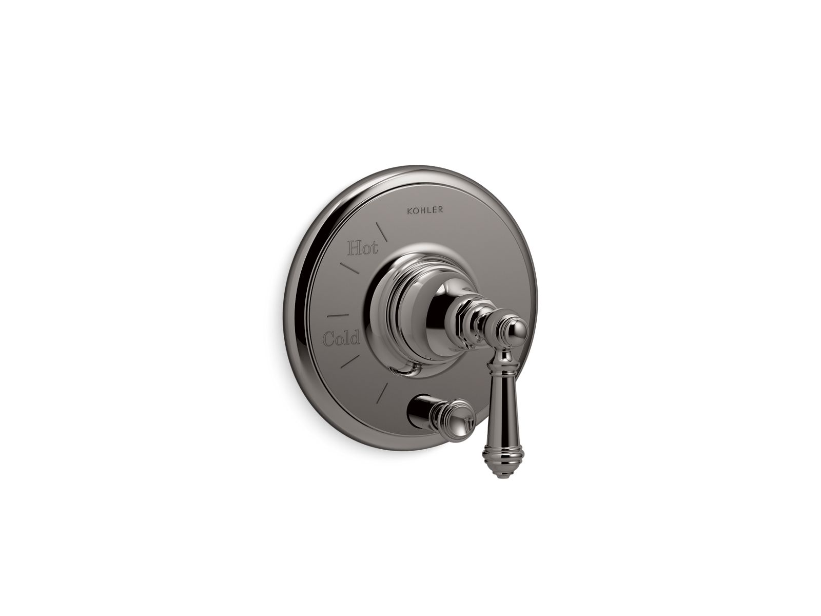 Artifacts Rite-Temp valve trim with push-button diverter and lever handle